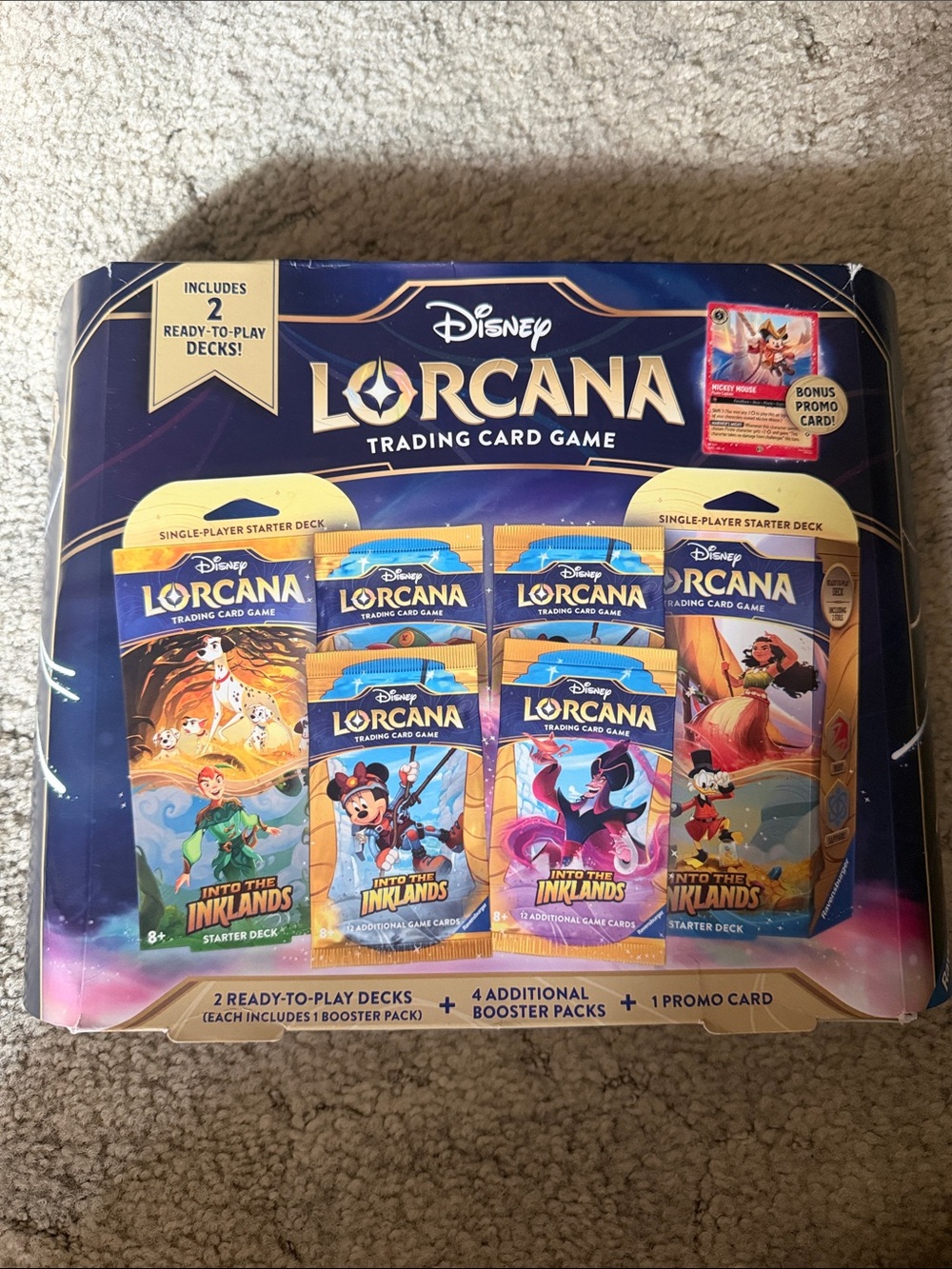 Disney Lorcana Trading Card Game Box Set - Navy Blue